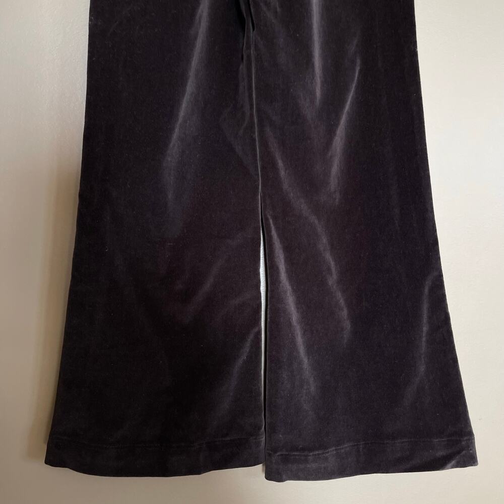 FRAME Le Velveteen Velvet Jumpsuit In Black Wide Leg Overalls Size XS Sexy Chic - Picture 15 of 16